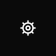 The settings icon (dark theme)