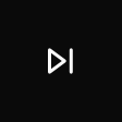 The skip-forward icon (dark theme)